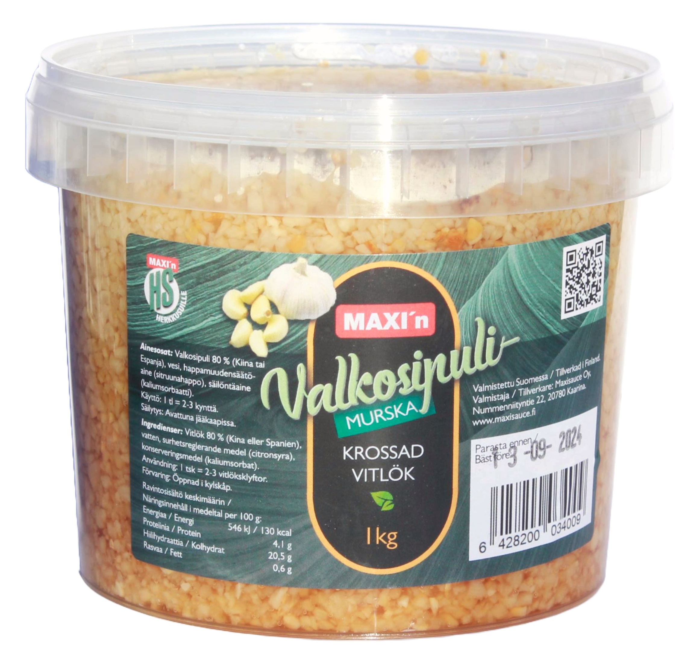 Maxi krossad vitlök 1 kg